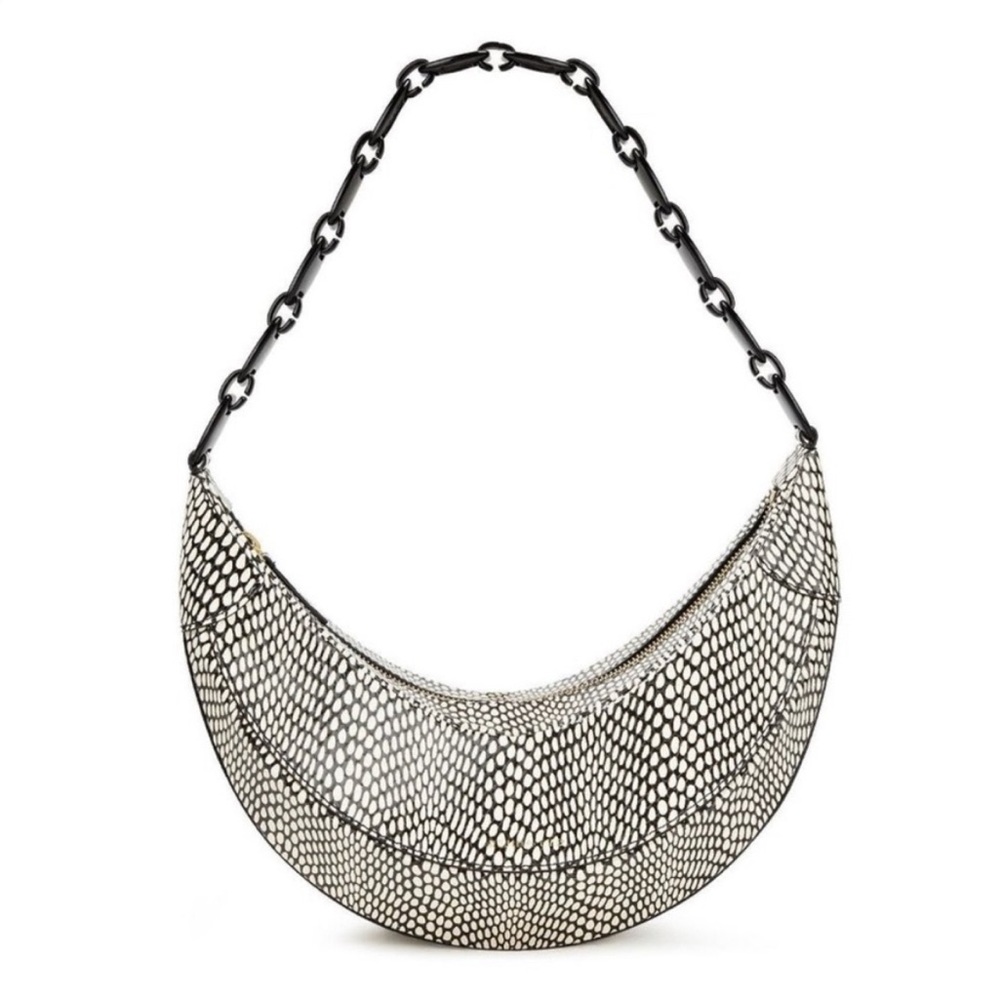 Rejina Pyo Python Skin Banana Bag Shoulder Purse